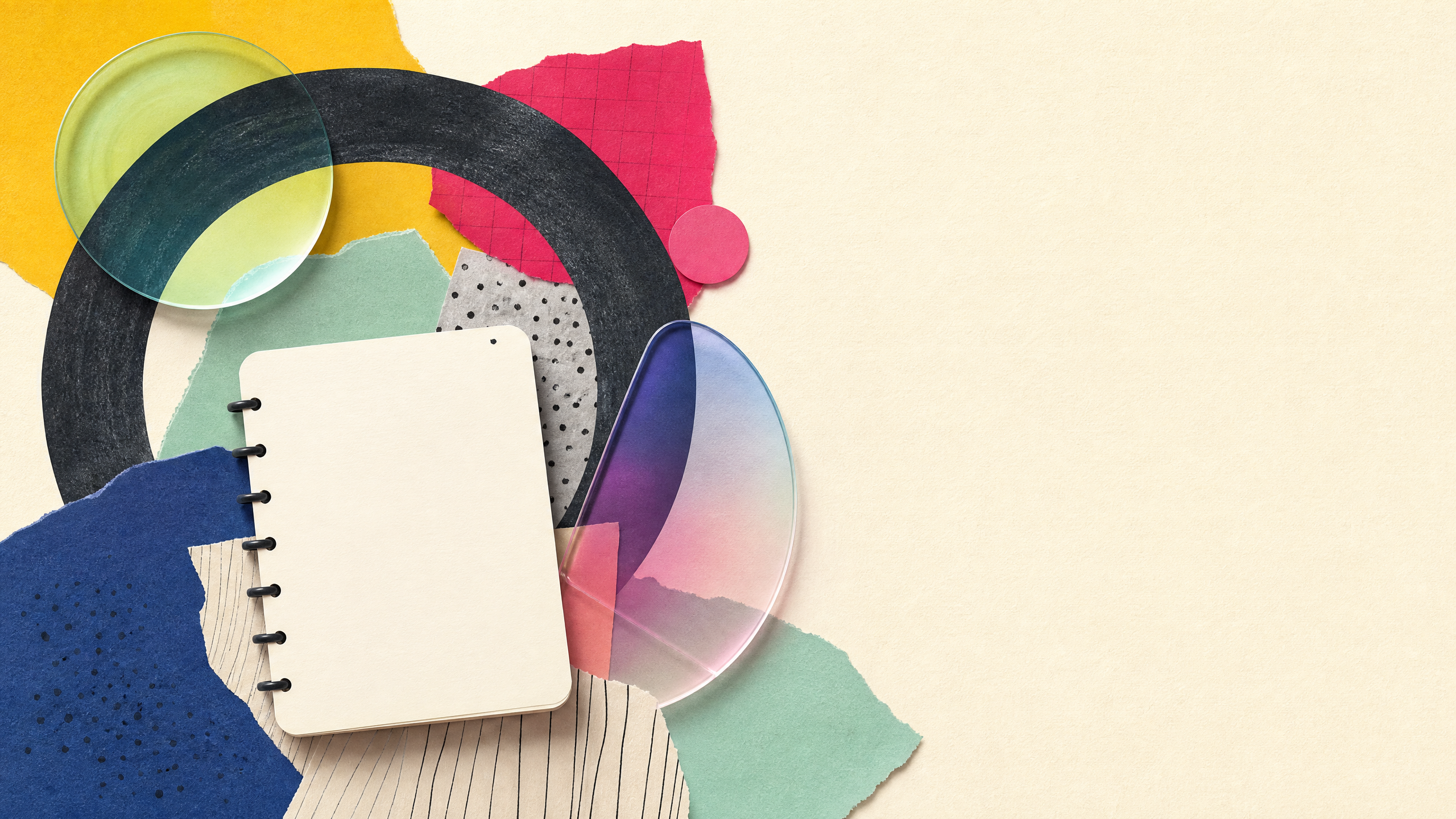 Abstract editorial market-research visual